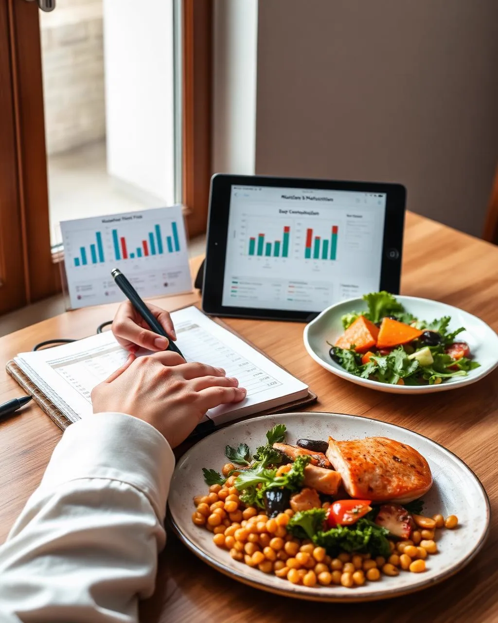 Consulta de nutrición con análisis de composición corporal y planificación del plan