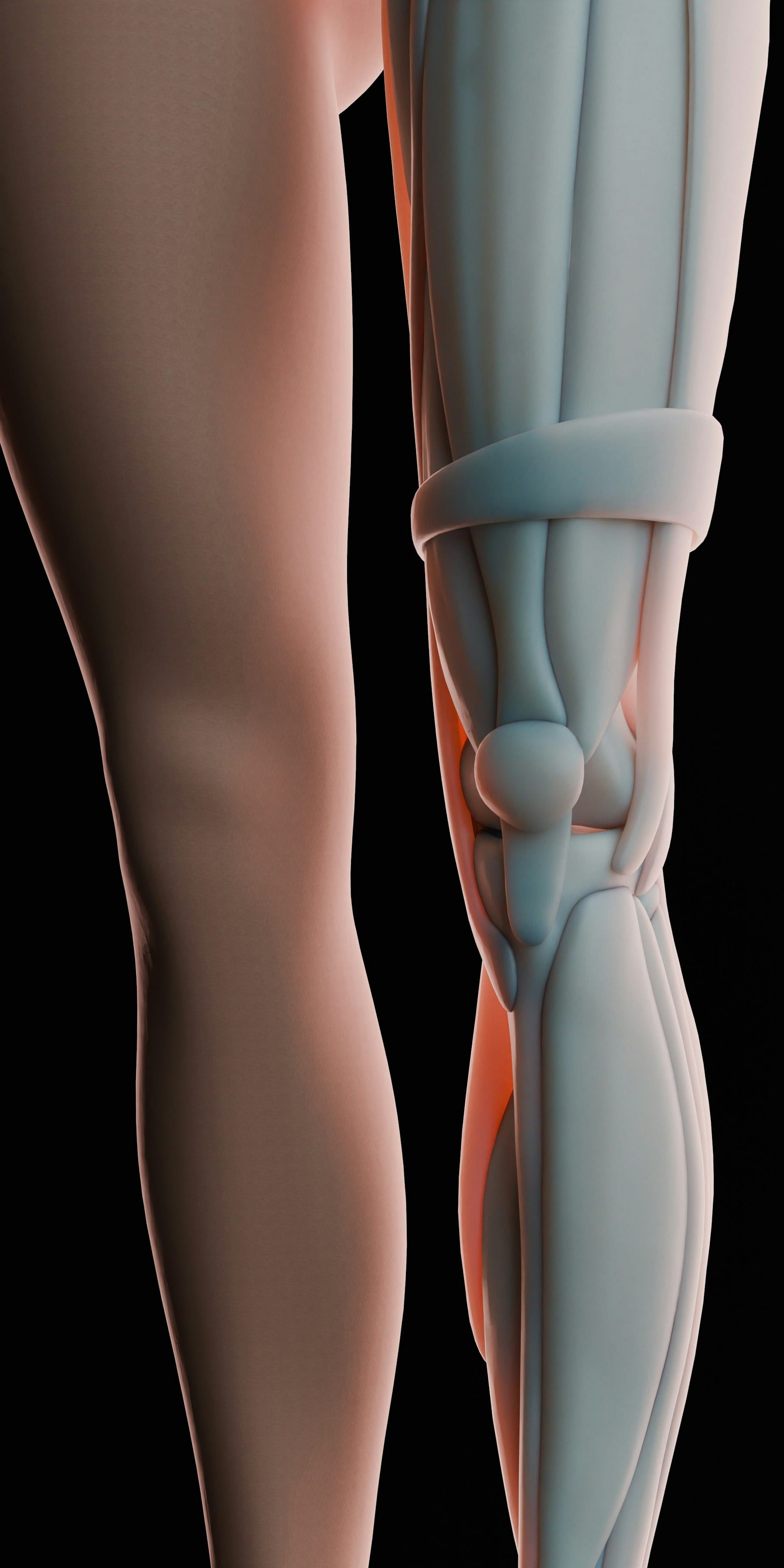 Anatomía de la articulación de la rodilla afectada por artrosis de rodilla